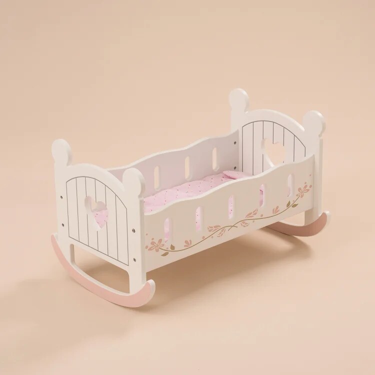 ROBUD Baby Wooden Doll Crib 18inch WRP01