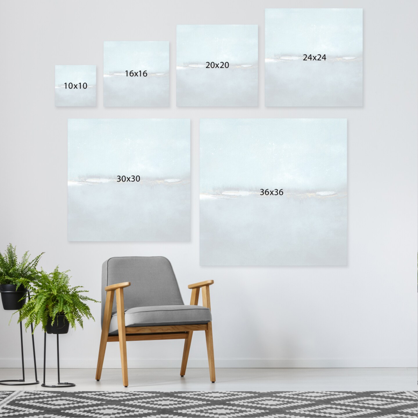 Ocean Dreaming II by PI Creative Art 10x10 Gallery Wrapped Canvas - Americanflat
