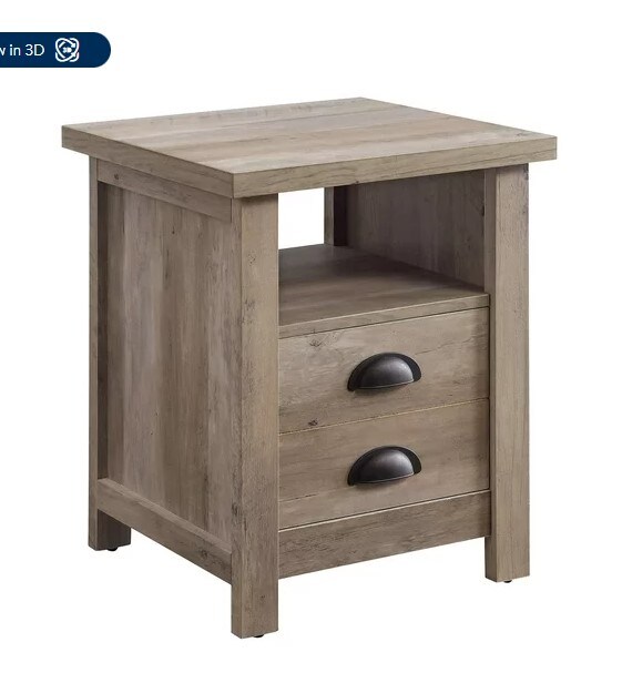 Granary Rustic Gray Modern Farmhouse End Table