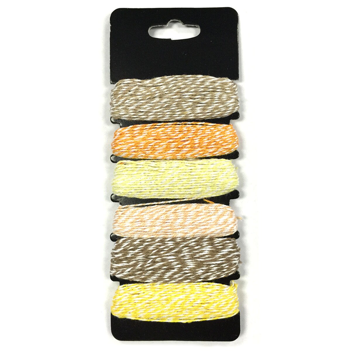 Wrapables Cotton Baker&#x27;s Twine 4ply 60 Yards (Set of 6 Colors x 10 Yards), Neutrals