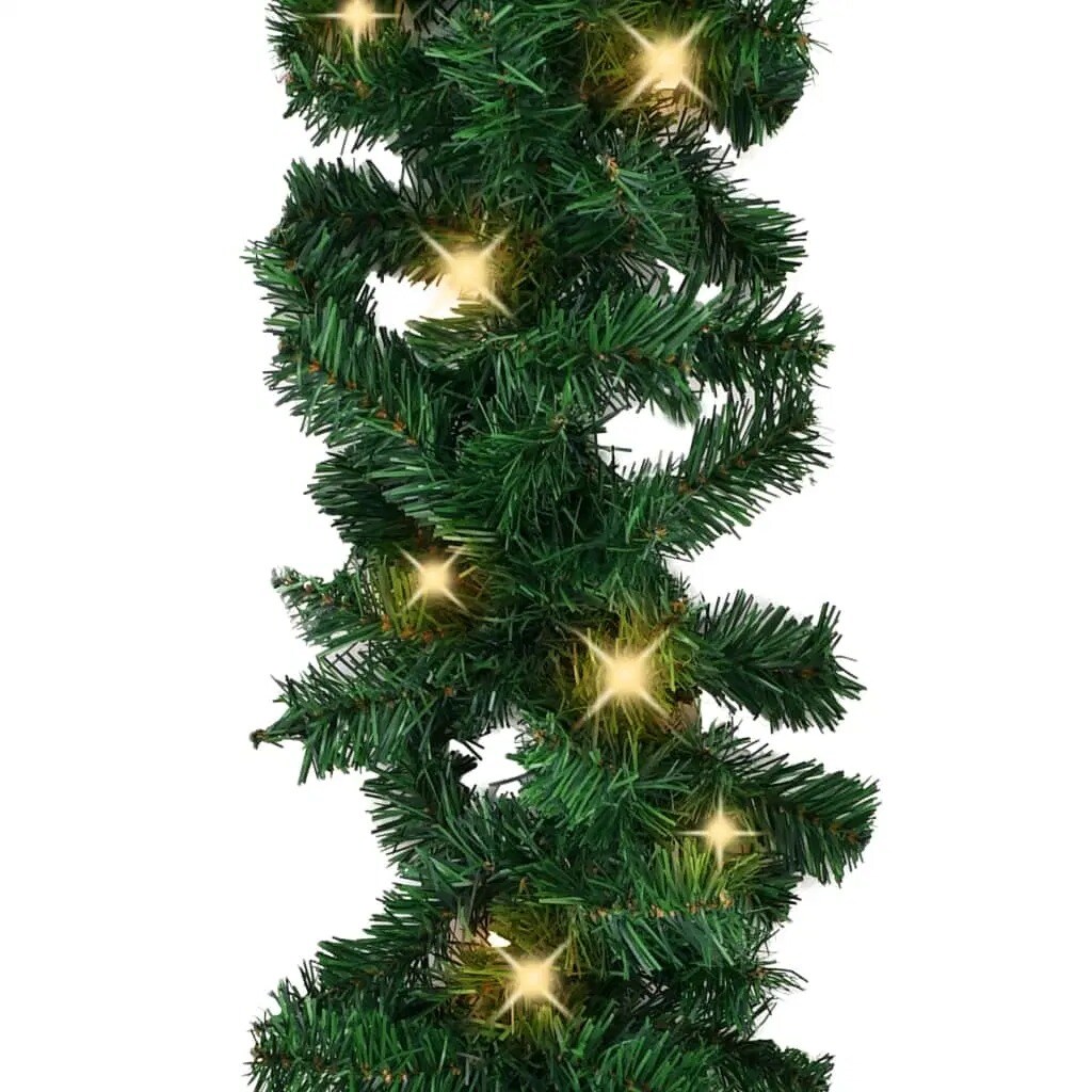 Christmas Garland with LED Lights 32.8&#x27;