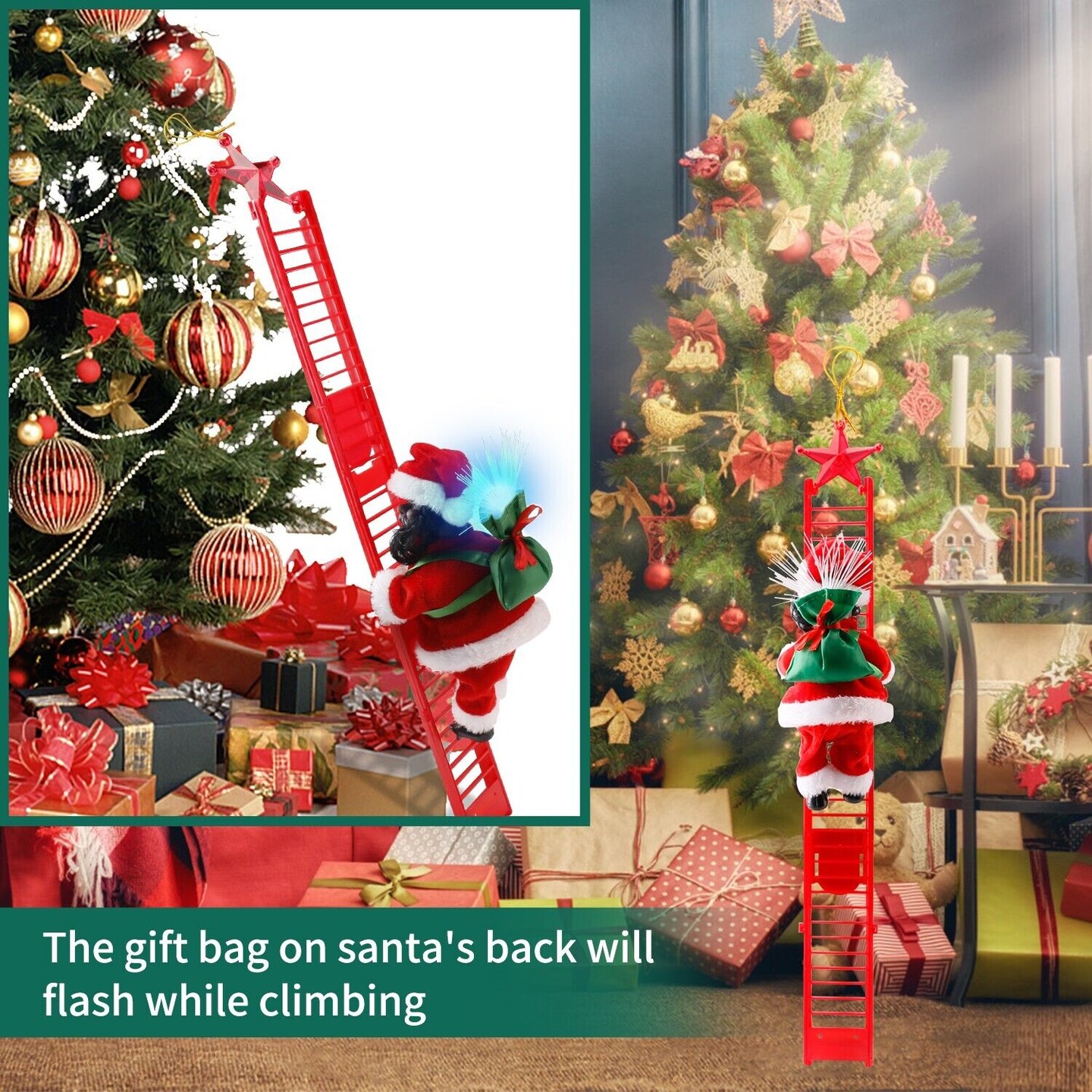 Creative Santa Claus Music Electric Doll Christmas Decor