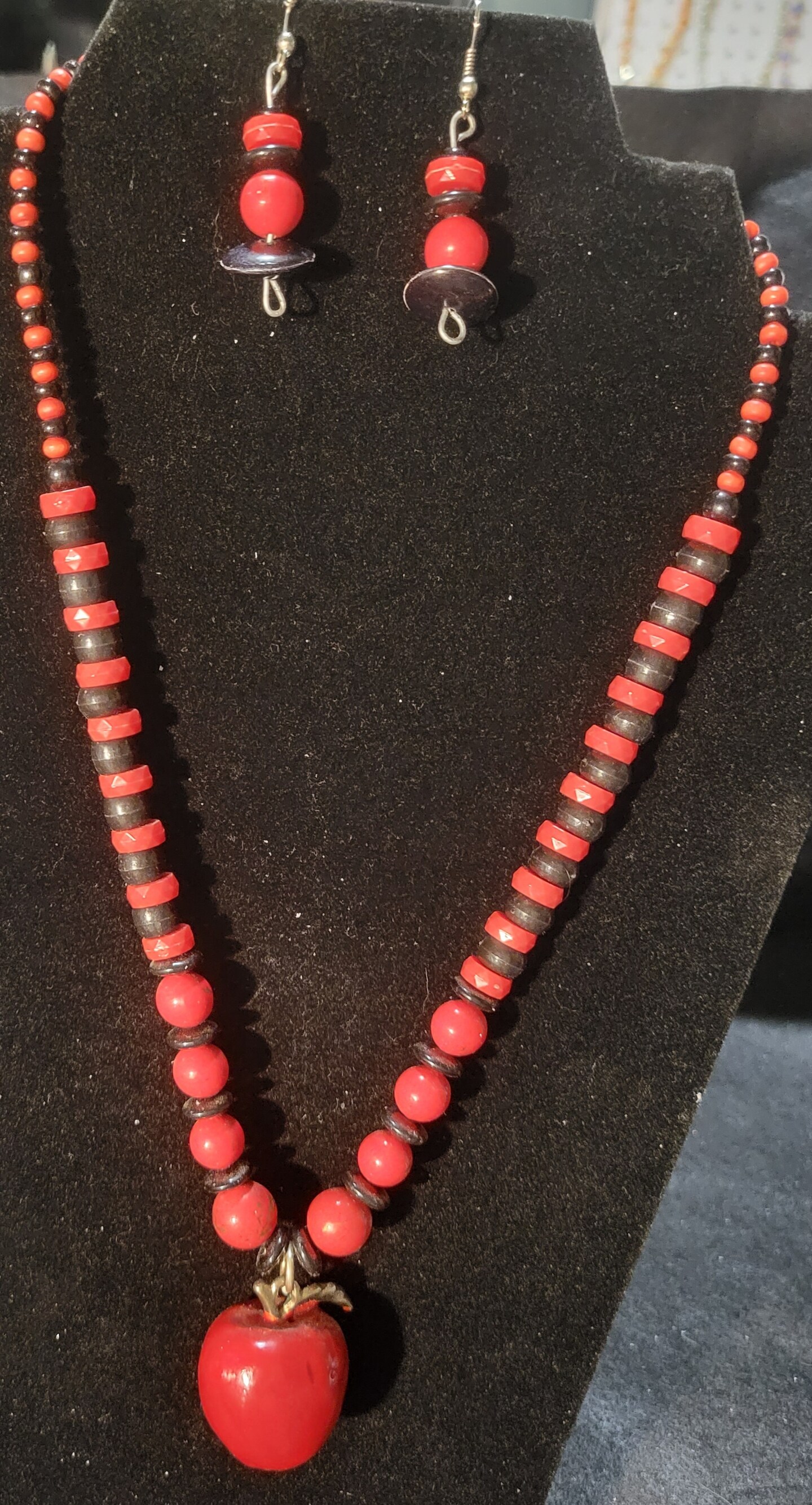 Red Apple Pendant with Beads MakerPlace by Michaels