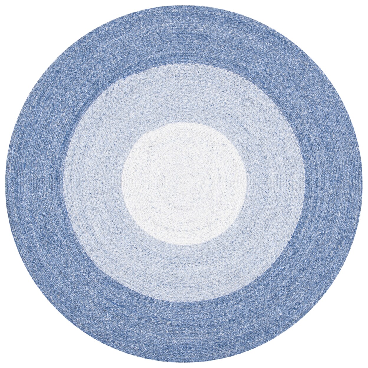 Safavieh Braided Brd802M Handwoven Blue / Ivory Rug Modern Area Rug Carpet