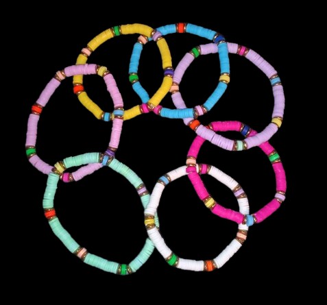 girls clay bead bracelets MakerPlace by Michaels