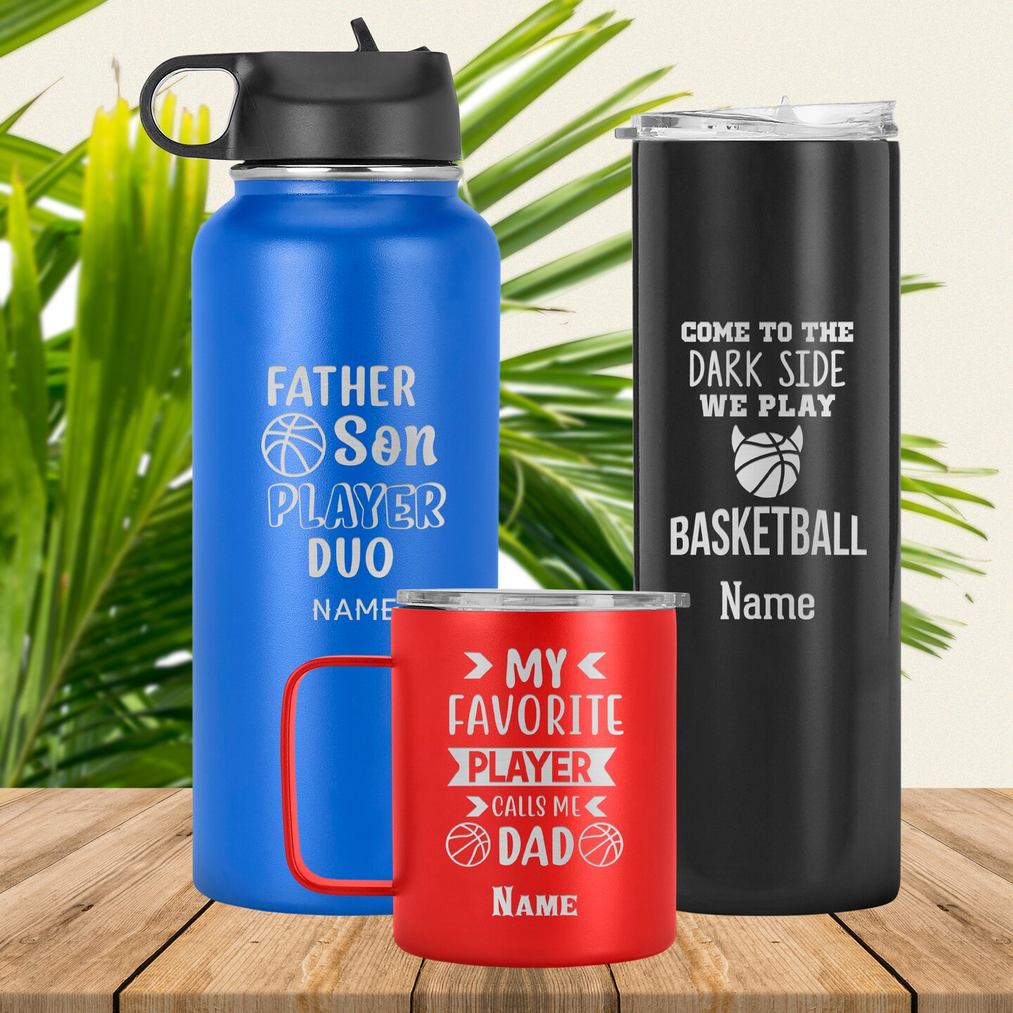 Basketball Tumbler Cup, Laser Engraved Travel Mug, Basketball Dad