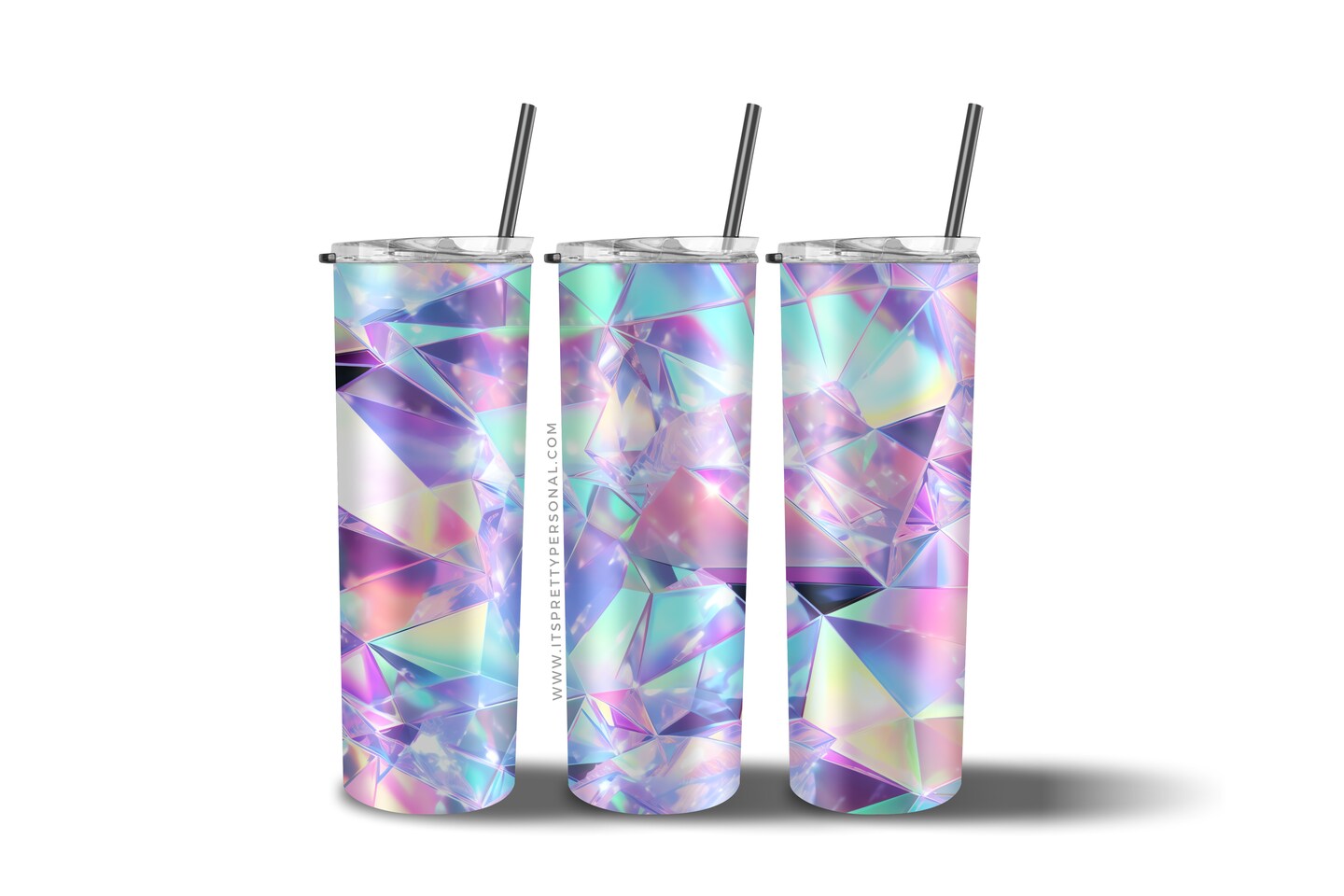 #425 CLEAR- 20oz -Mystical Crystal 9.4" x 8" Pattern Vinyl Wrap