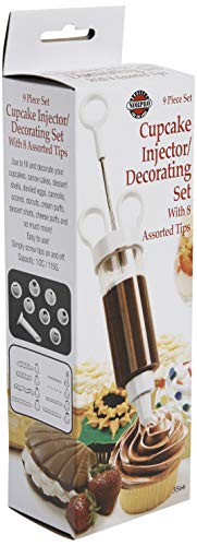 Cupcake Injector/Decorating Icing Set, 9-Piece Set, Stainless Steel, Multicolor