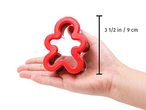 JOYIN 13 Pcs Stainless Steel Christmas Cookie Cutters with Comfort Grip 3.5í plus a Rolling Pin for Large Holiday Cookies, Snowflake Cookies, Gingerbread Man Cookies, Christmas Party and Baking Gift