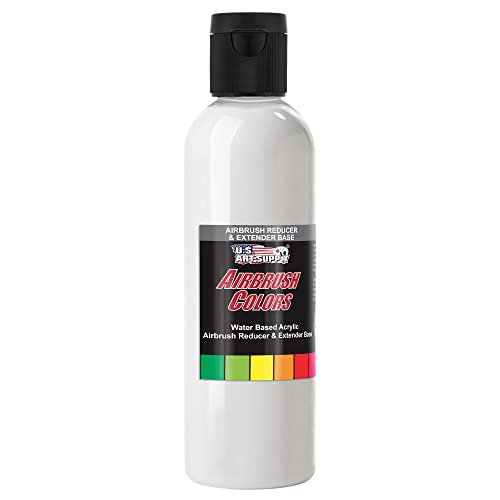4-Ounce Pint Airbrush Thinner for Reducing Airbrush Paint for All Acrylic Paints - Extender Base, Reducer to Thin Colors Improve Flow - Works for Thinning Acrylic Pouring Paint