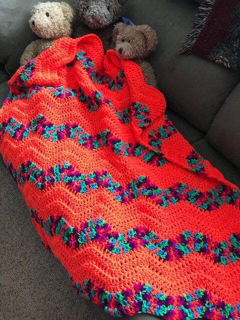 Neon discount orange blanket