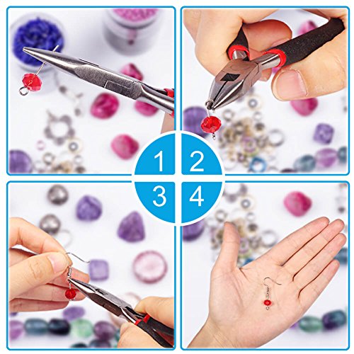 PAXCOO Jewelry Making Supplies Kit with Jewelry Tools, Jewelry Wires and  Jewelry Findings for Jewelry Repair and Beading