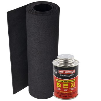 EVA Foam Roll and Contact Cement Adhesive - DAP Woodweld Cement