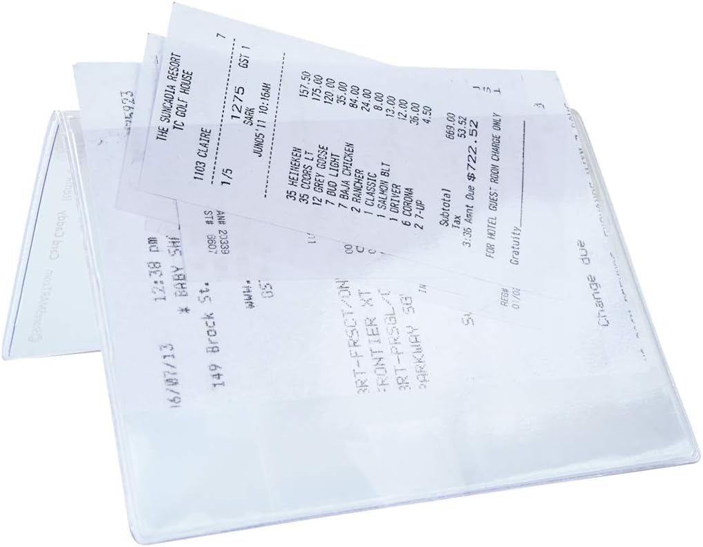 StoreSMART - Three Pocket Plastic Card Caddy &#x2013; Card &#x26; Receipt Holder - (CC1423-3)