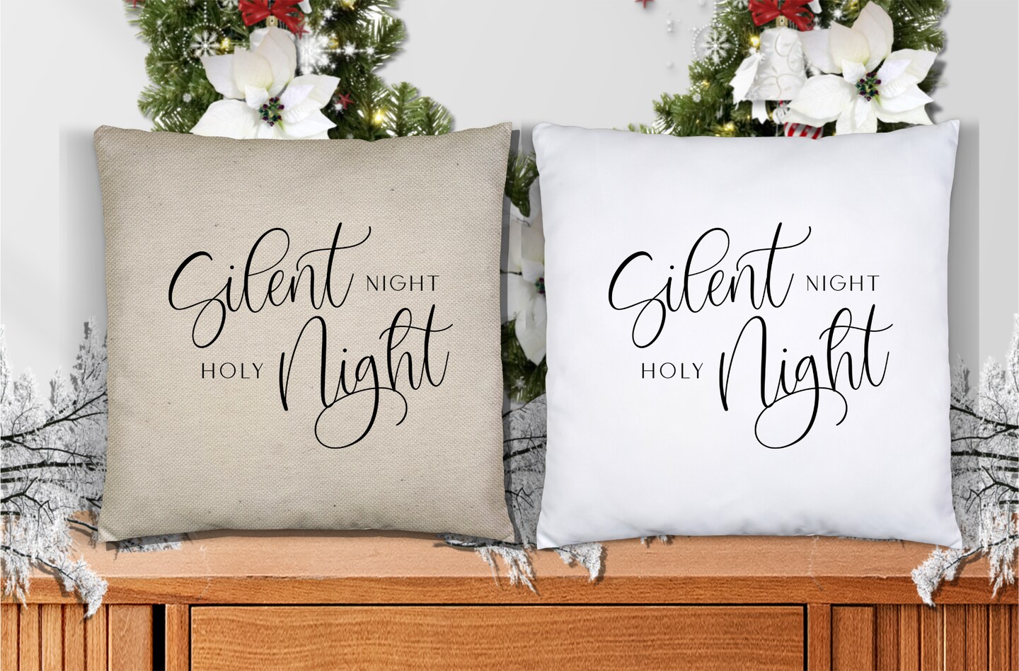 Silent Night Holy Night Pillow Cover MakerPlace by Michaels