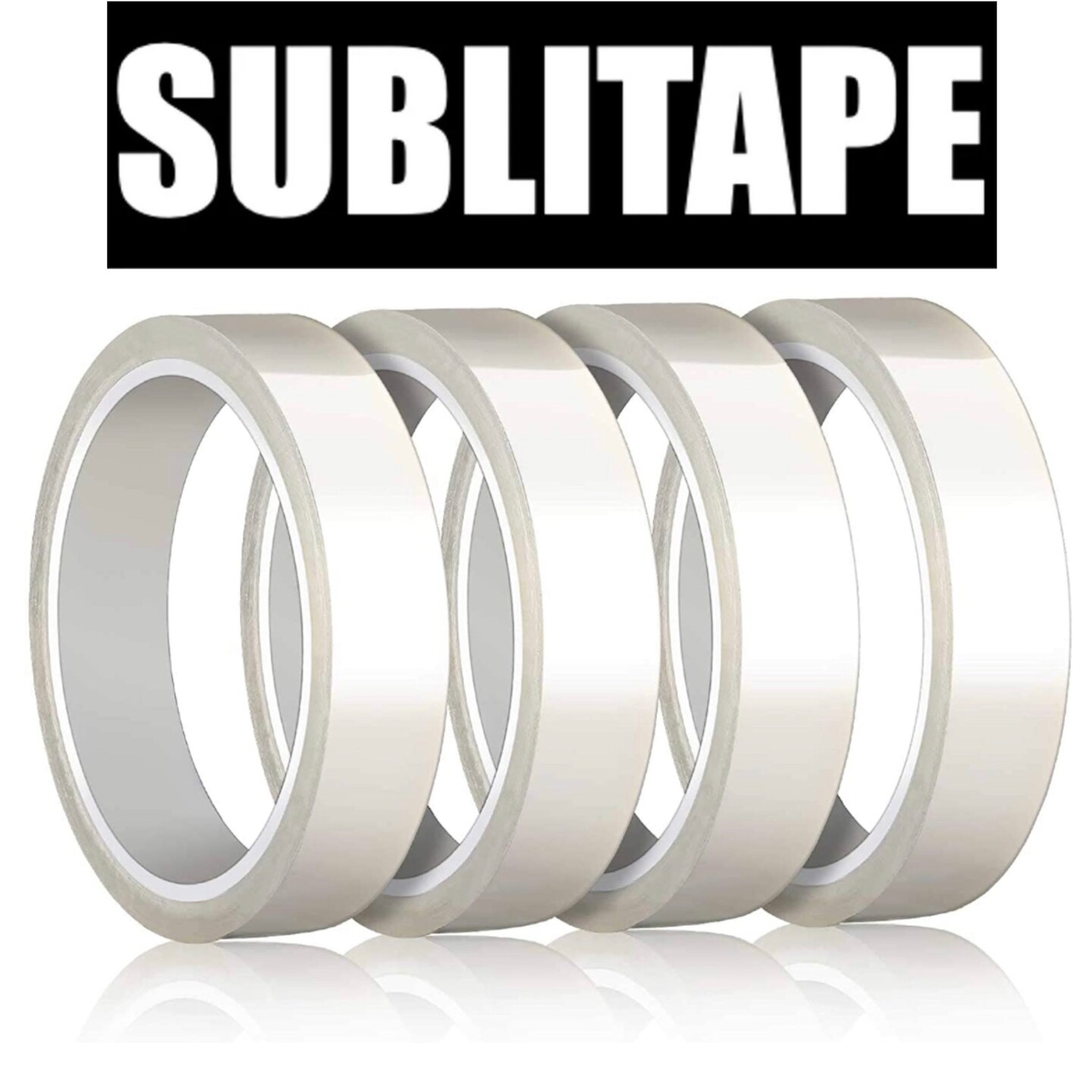 4 rolls Heat resistant tapes sublimation Press Transfer Thermal Tape  20mmx30m SUBLITAPE CLEAR