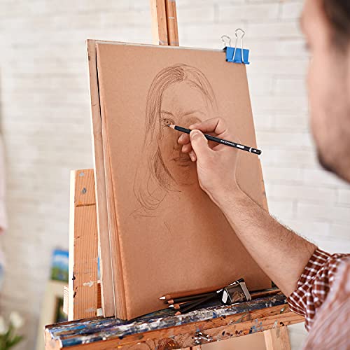 12 Pieces Professional Drawing Sketching Pencil Graphite Pencils(14B - 2H), Ideal for Drawing Art, Sketching, Shading, Artist Pencils for Beginners & Pro Artists