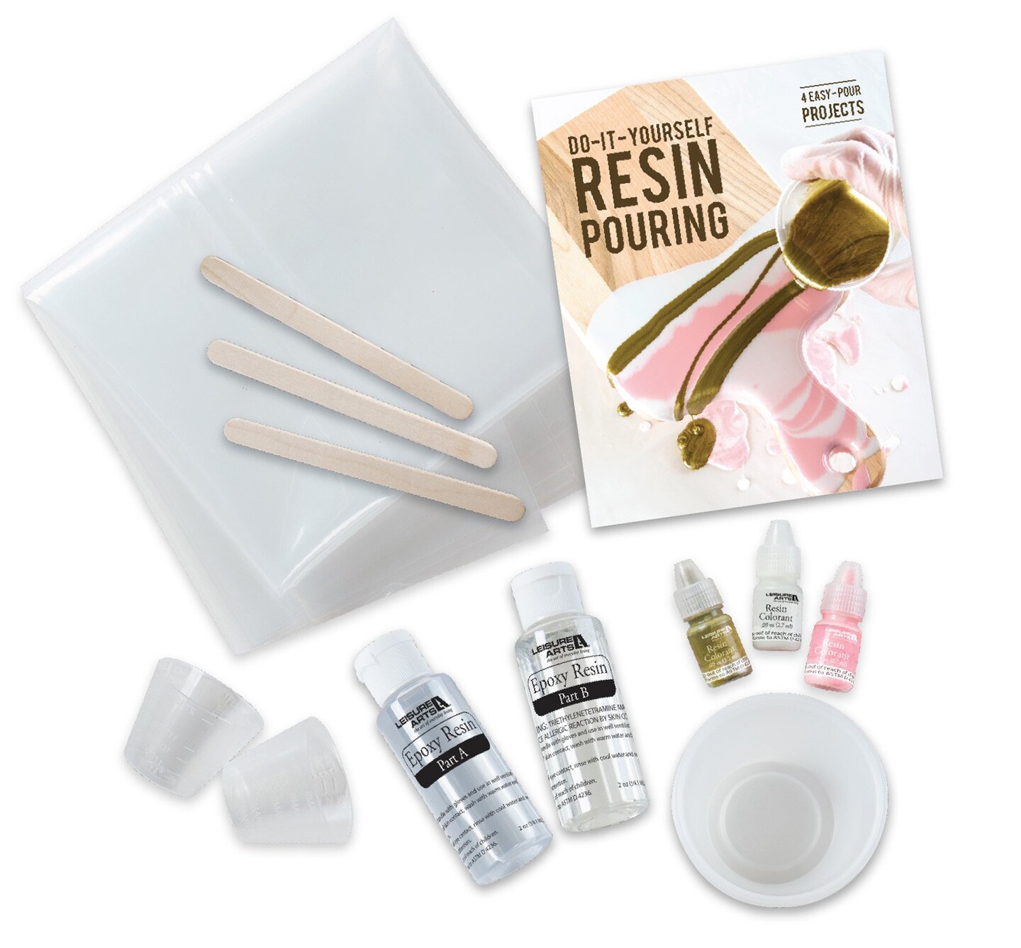 Leisure Arts Resin Crafting Pour Kit Blush Color
