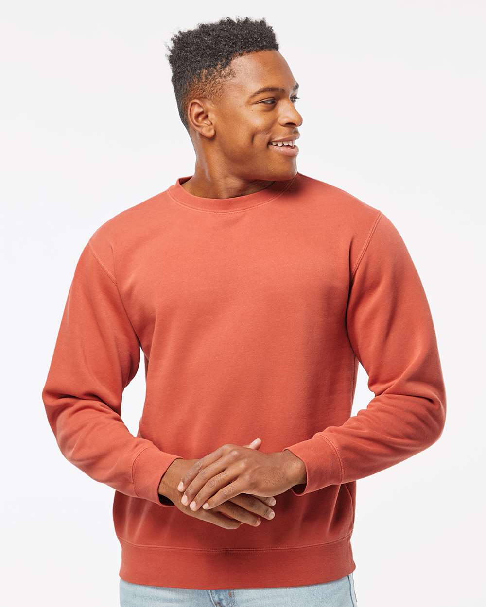 Midweight Pigment Dyed Crewneck Sweatshirt | RADYAN&#xAE;