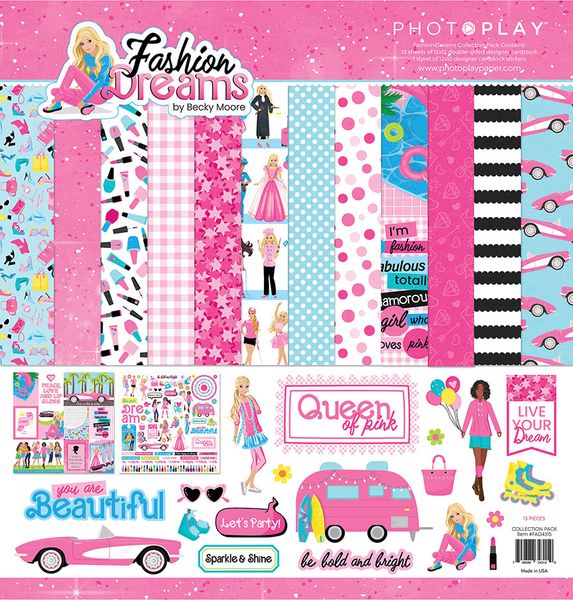 Photoplay Fashion Dreams 12X12 Collection Kit