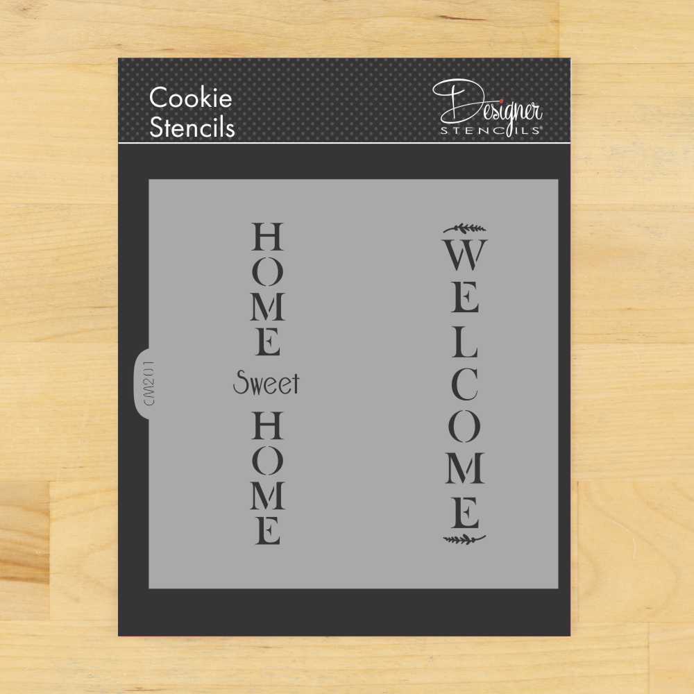 Home Combo Cookie and Craft Stencil CM201 by Designer