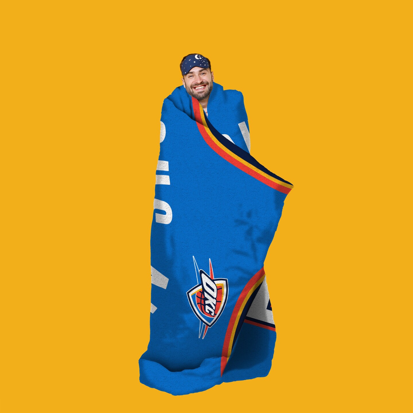 Sleep Squad Oklahoma City Thunder Shai Gilgeous-Alexander 60” x 80” Plush Jersey Basketball Blanket