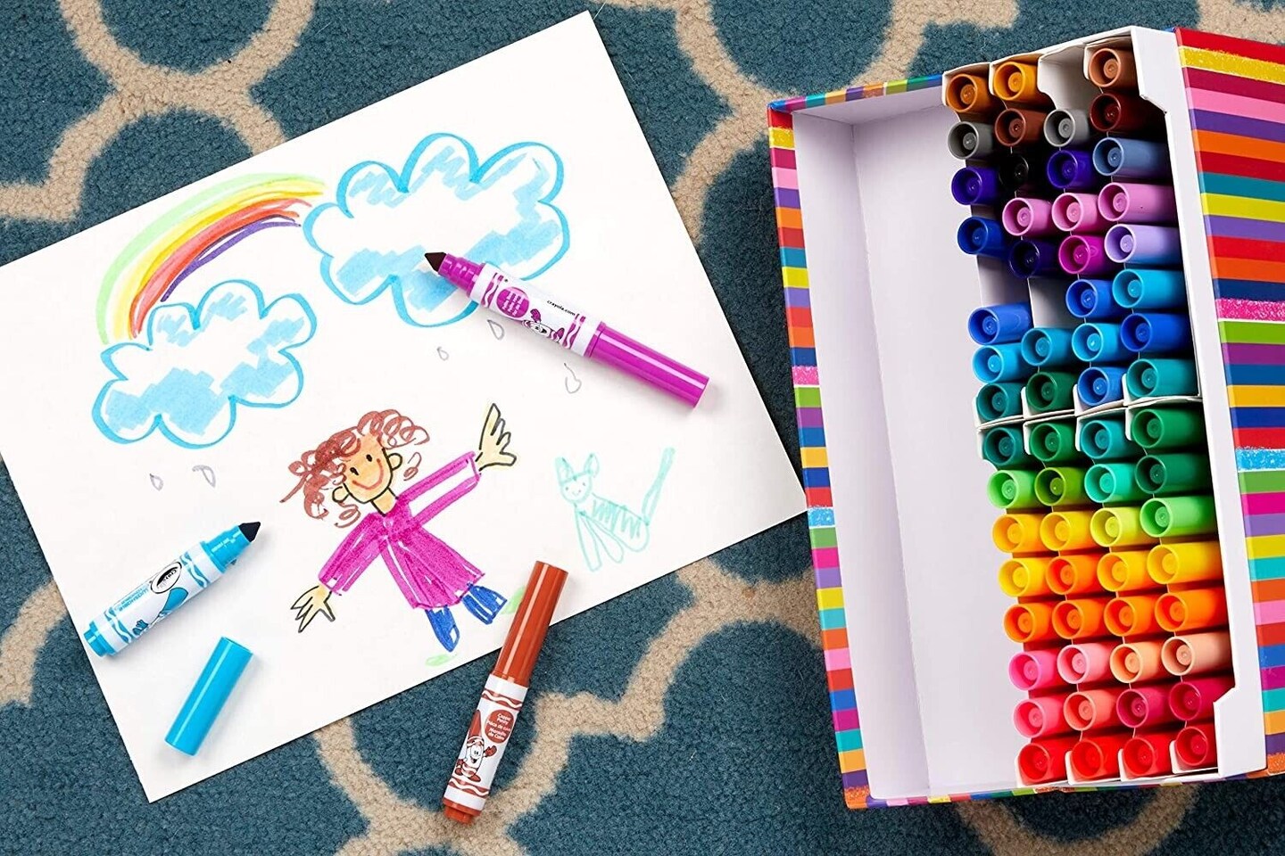 Crayola Washable Mini Marker for Kids 64 pcs