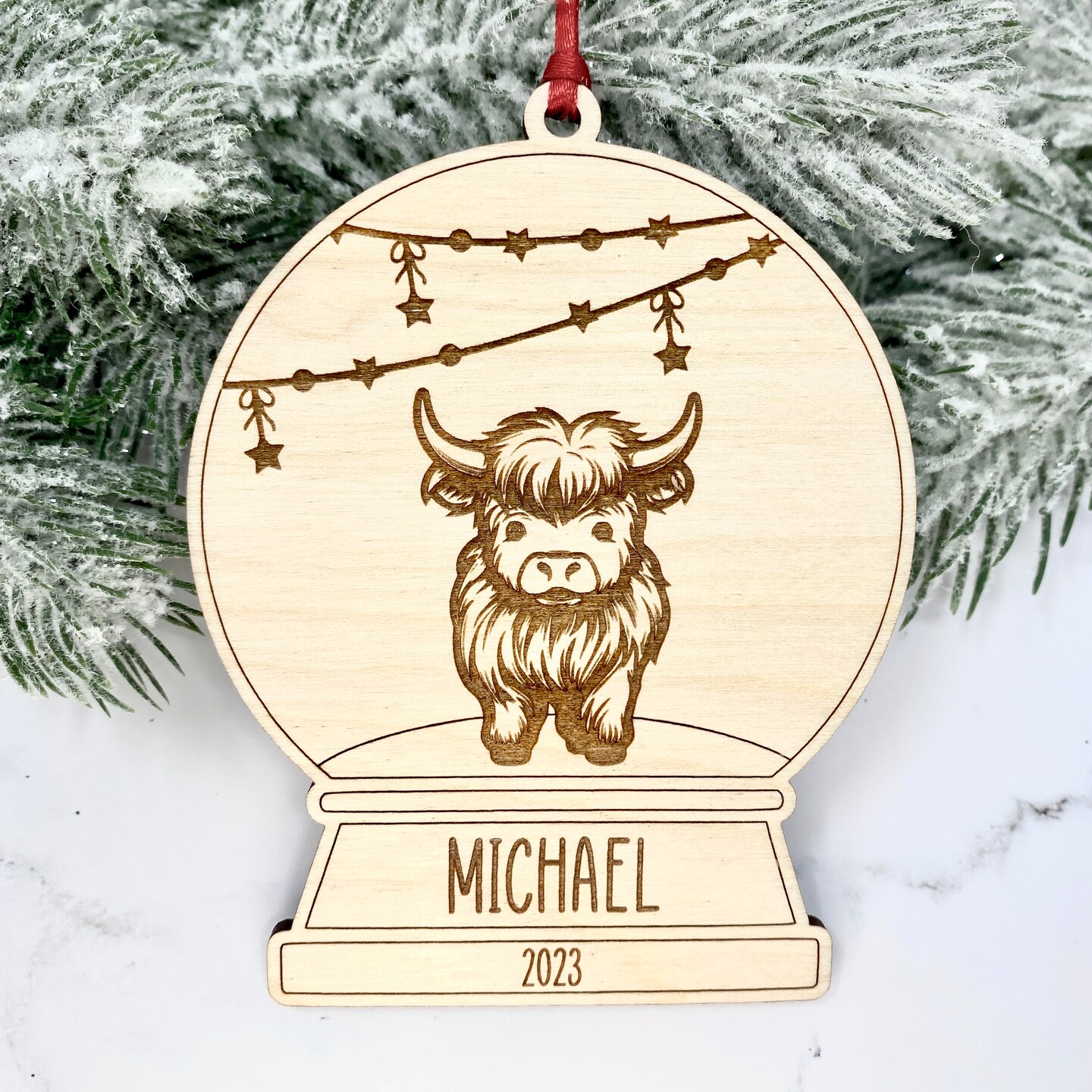 Highland Cow Ornament, Scotland Highland Cow, Highland Cow Decor ...