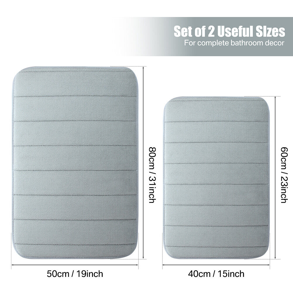 50x80 cm Non-slip Soft Absorbent Bathroom Shower Mat