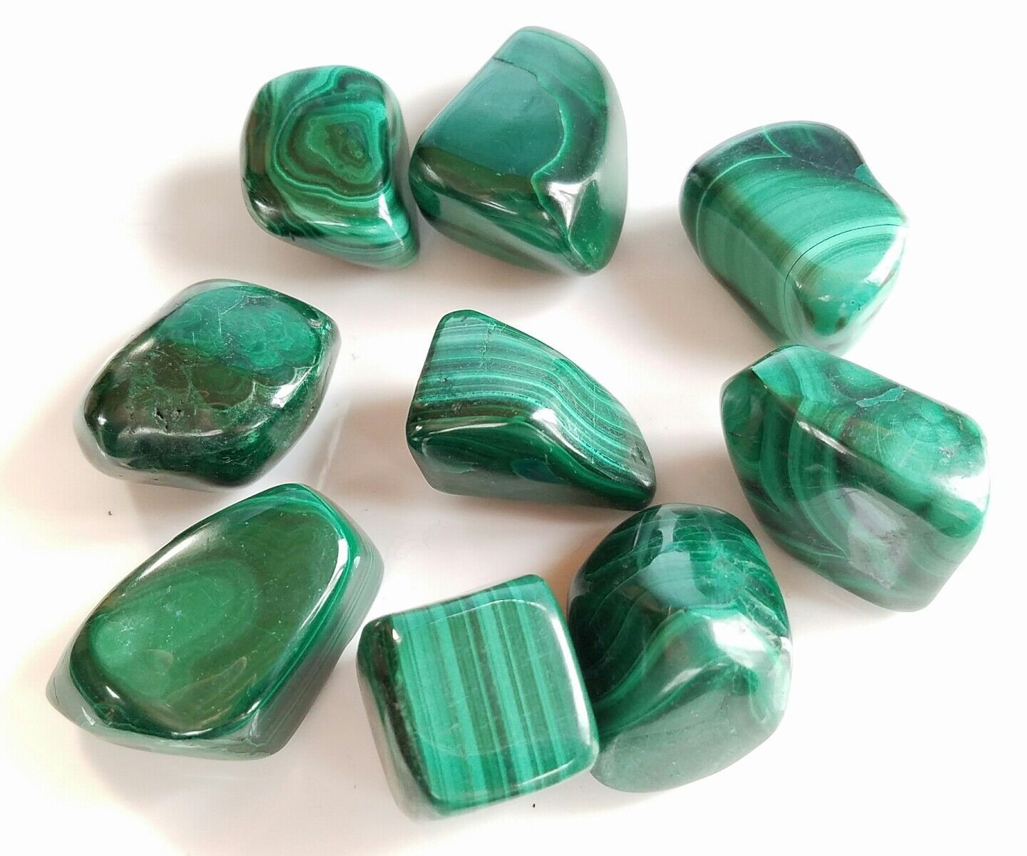 Tumbled Malachite Gemstone Crystals