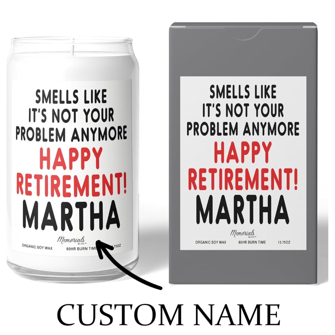 Smells Like It's Not Your Problem Anymore Funny Candle Gift