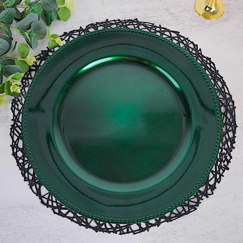 6 pcs of 13inch Charger Plates for Table Decor