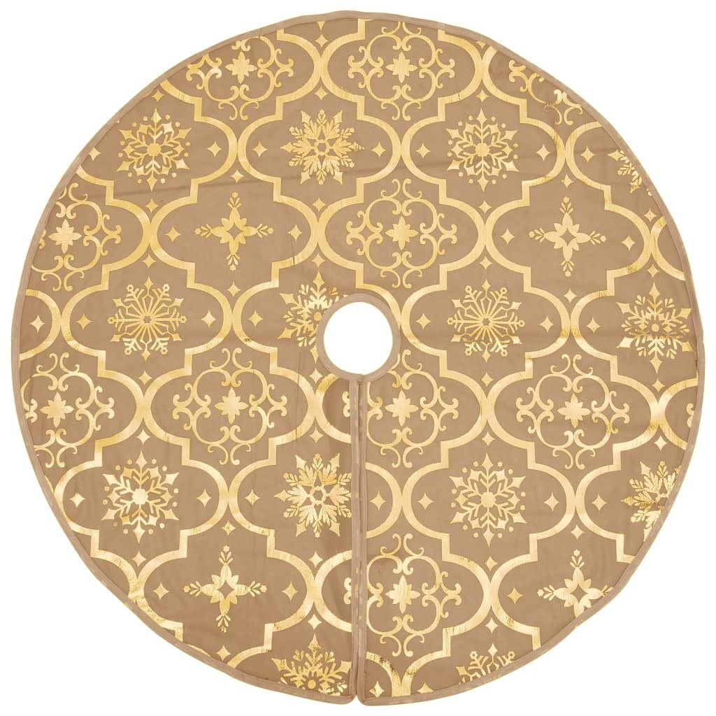 Luxury Christmas Tree Skirt with Sock 4 ft Fabric