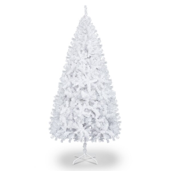 7FT Iron Leg White Christmas Tree with 1349 Branches