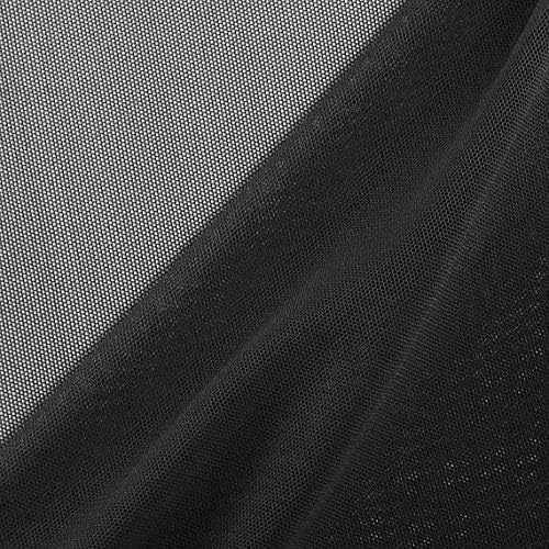 Fabricla Power Mesh Fabric Nylon Spandex 60 Inches Wide Use Mesh Fabric for  Sewing, Sports Wear, Ballet, Workout Tights, Garments Black 