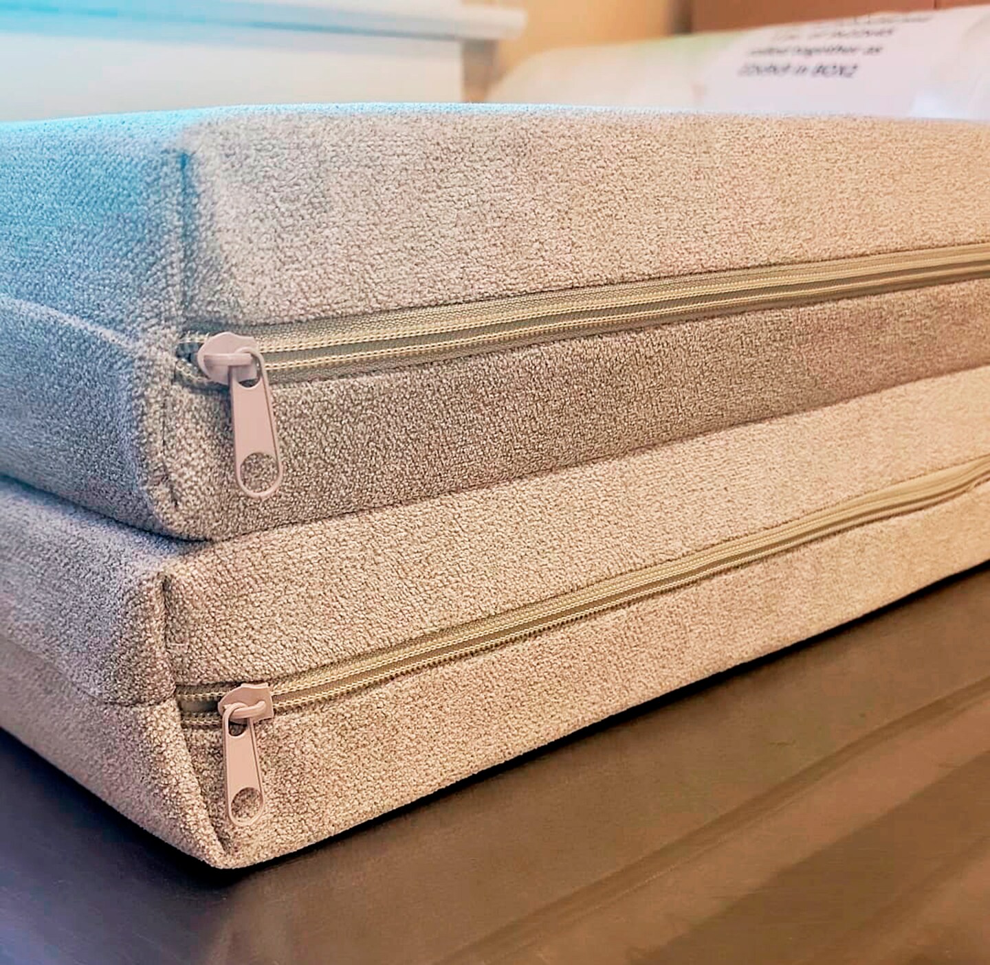 Custom Bench seat Cushion with Zipper ( 3