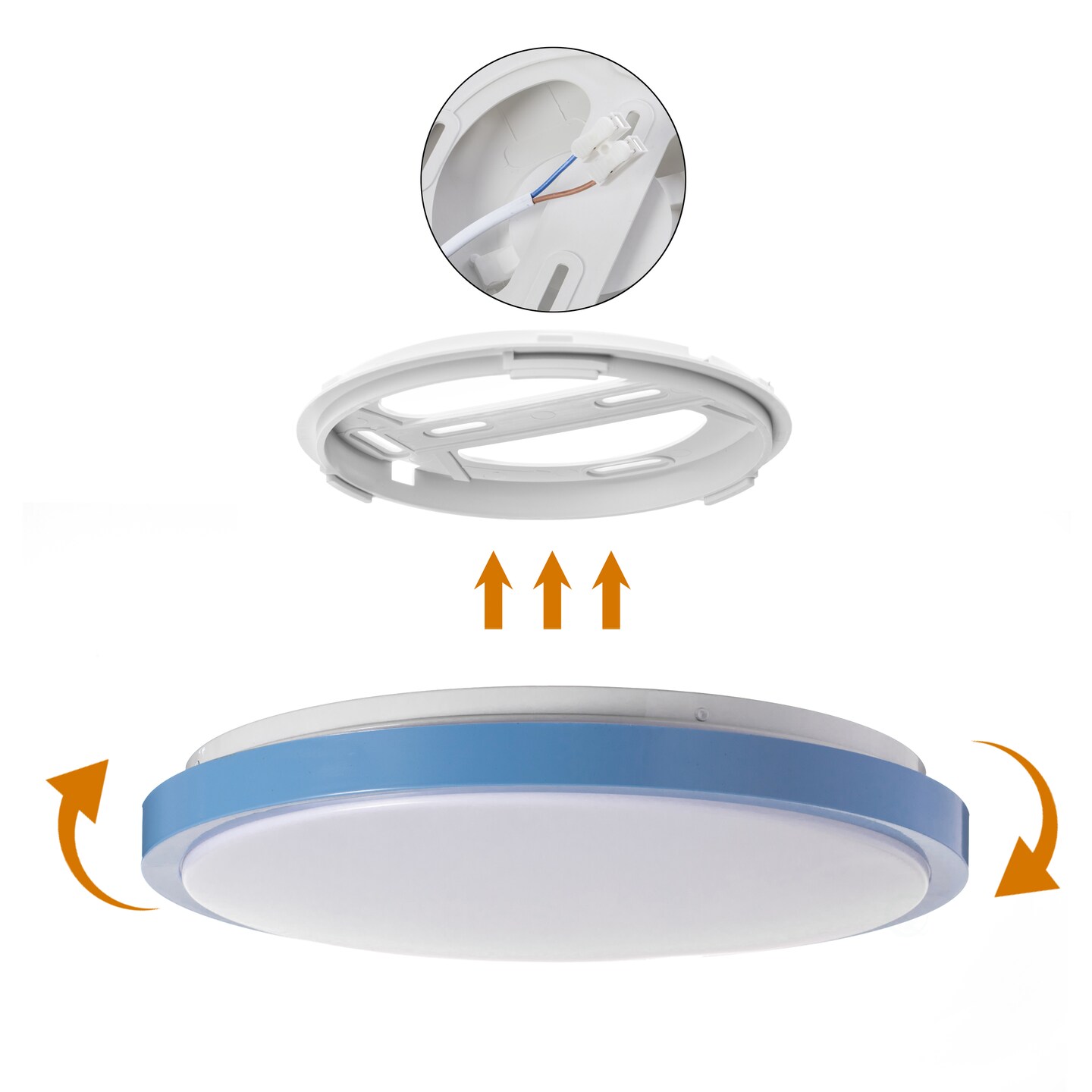Round LED Ceiling Light Fixture Modern Flush Mount 36W 6500K Cool Daylight Energy Ideal for Office Kitchen Bedroom Living Room Bathroom Dining Room Hallway and Entryway