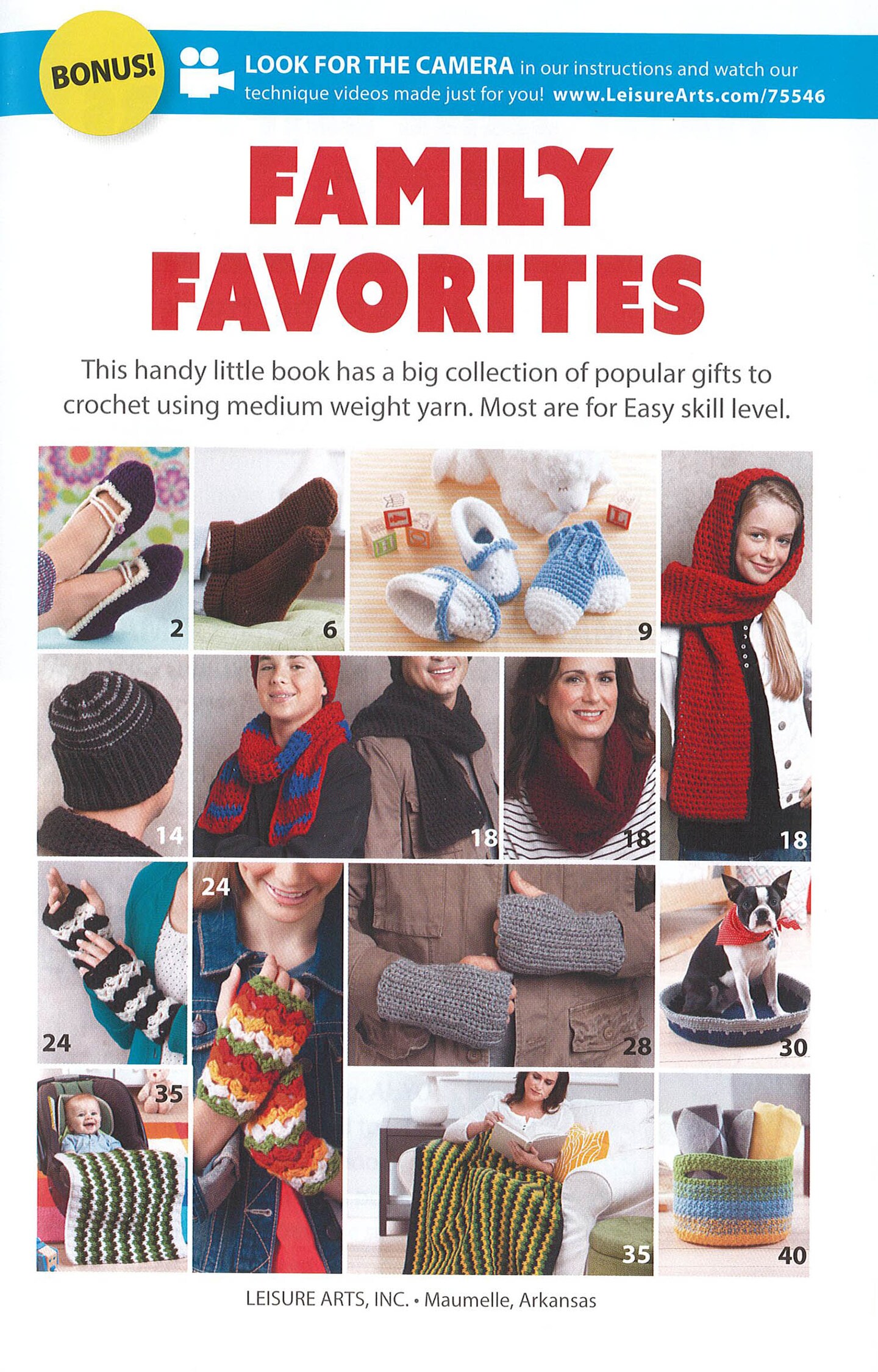 Leisure Arts Family Favorites Crochet Book