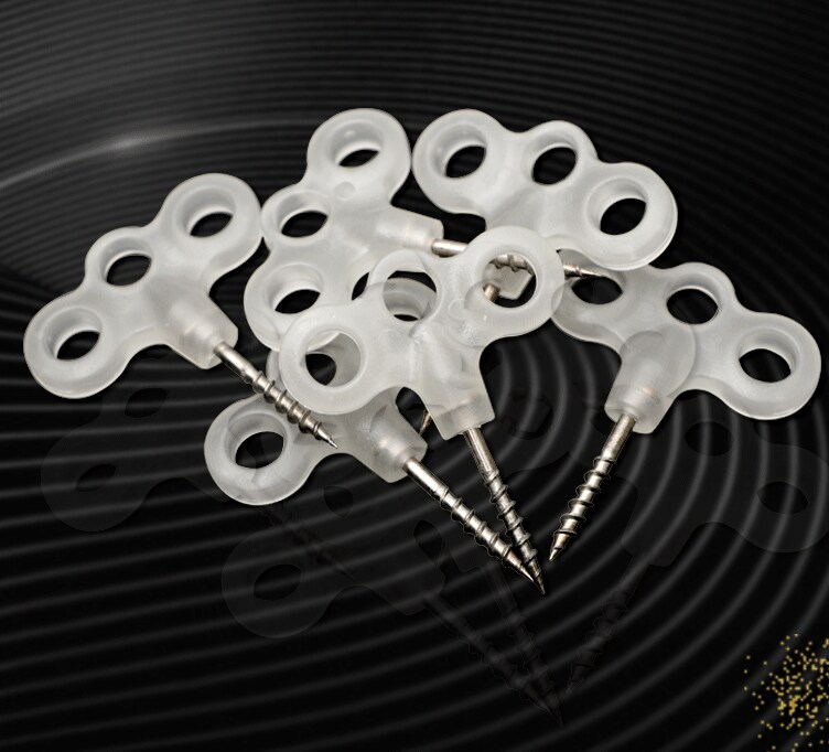 Kitcheniva 10 pcs Luminous Camping Deck Nail Three Eye Screw
