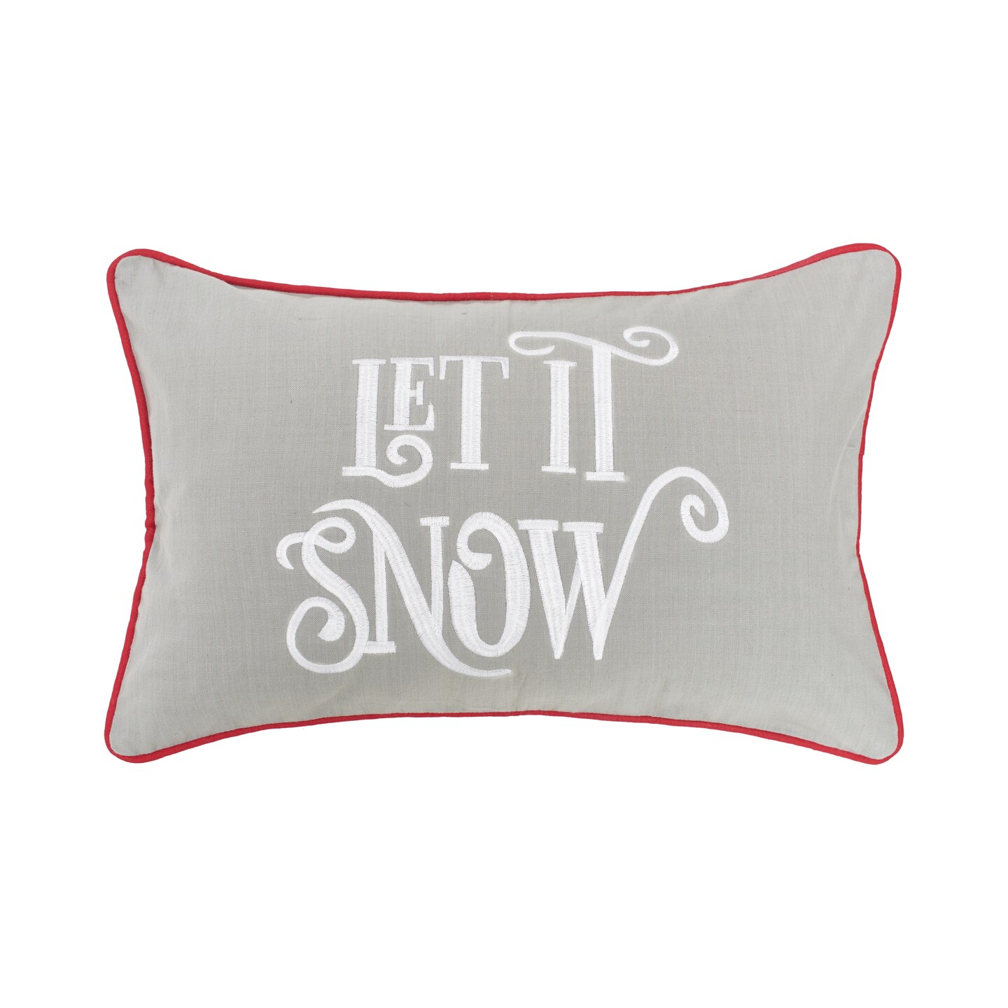 Let It Snow Printed Throw Pillow