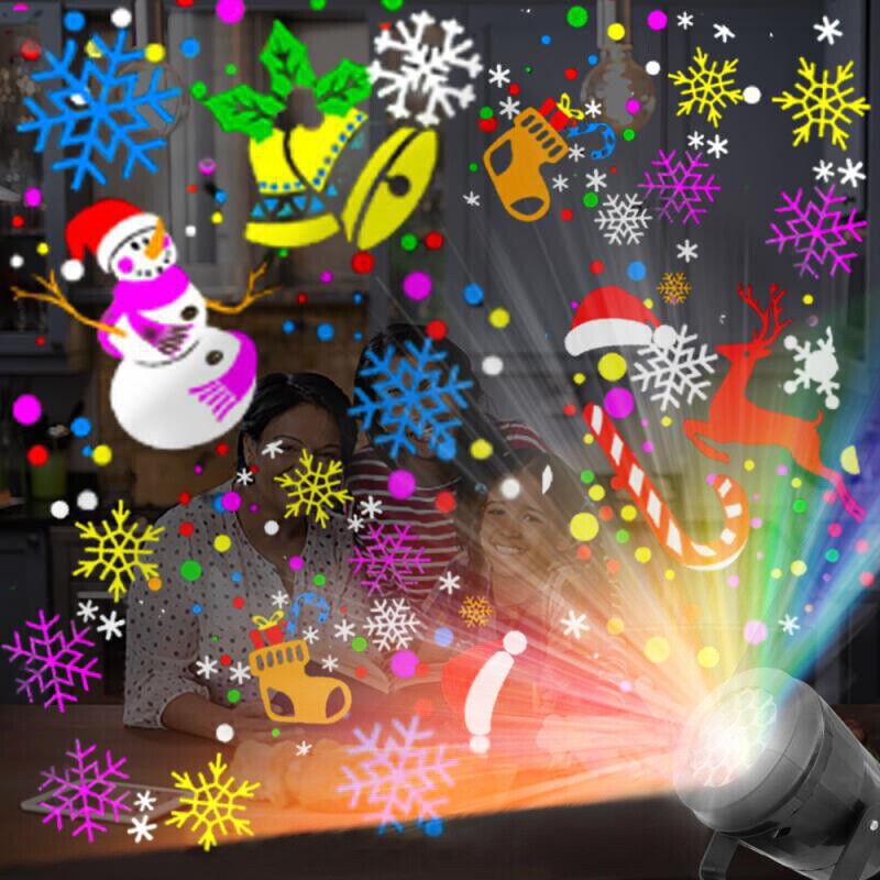 16Pattern Christmas Projector Laser Light Snow