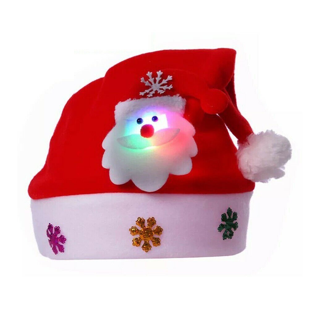 Kitcheniva Christmas Hat With LED For Kids &#x26; Adults