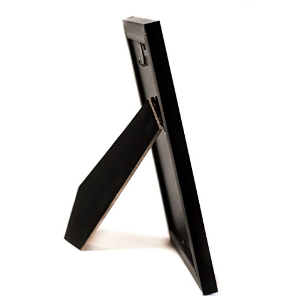 Pack Modern Free Standing Tabletop Hanging Photo Picture Black Frames.