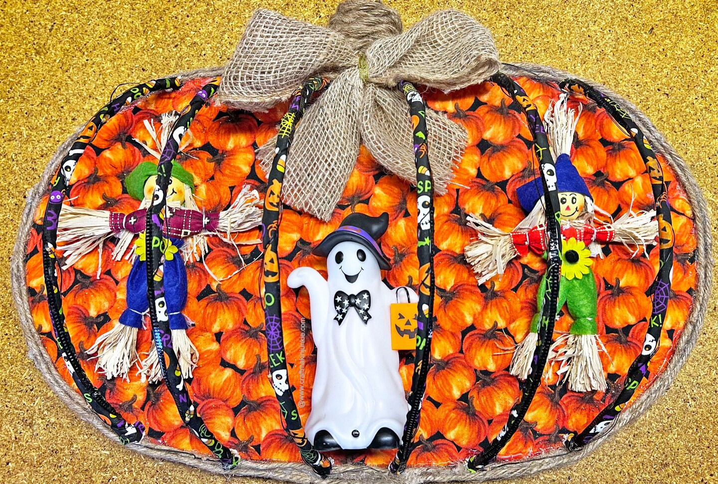 Willow Pumpkin Wreath Sash