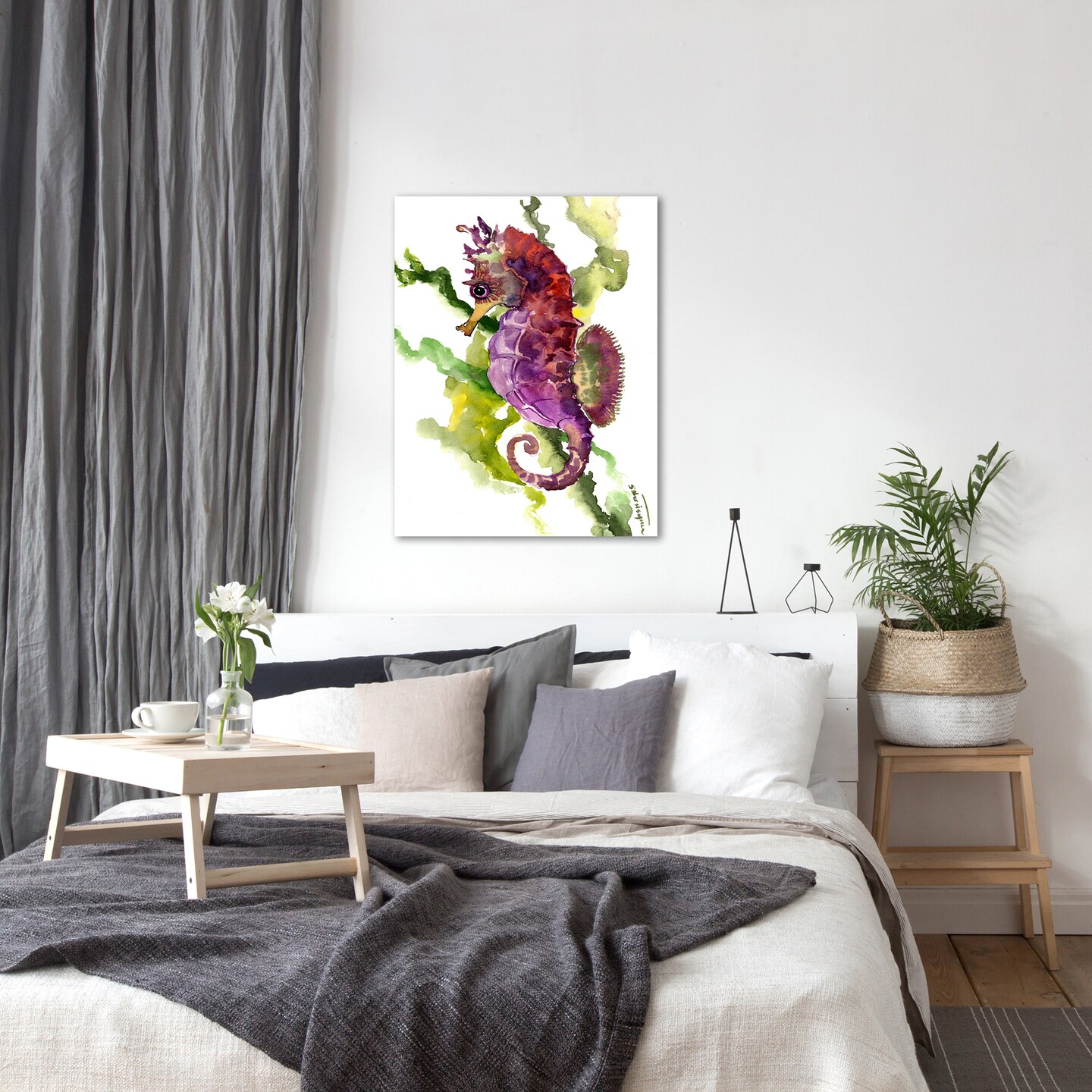 Seahorse  by Suren Nersisyan  Gallery Wrapped Canvas - Americanflat