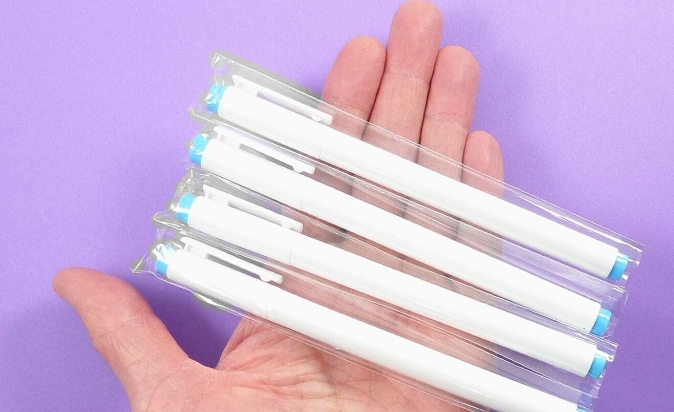 4Pcs Blue UV Blacklight Reactive Invisible Ink Marker Set