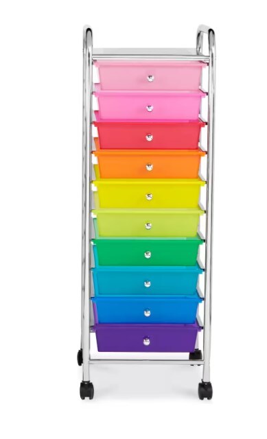 Rolling Cart with 10 Drawers by