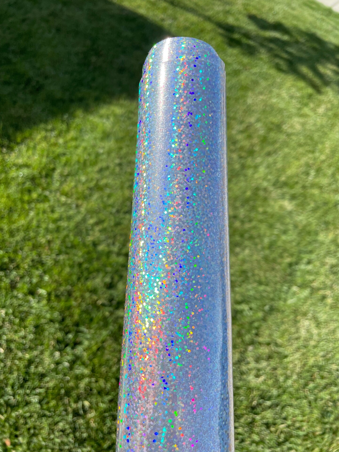 Silver chunky Glitter Vinyl
