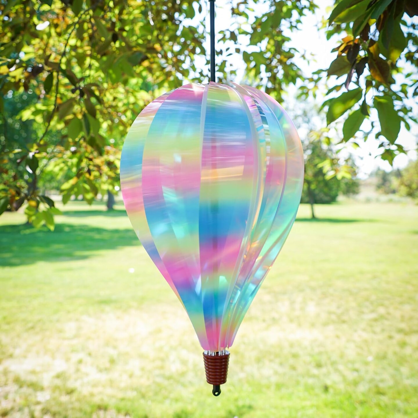Striped Iridescent 10 Panel Hot Air Balloon