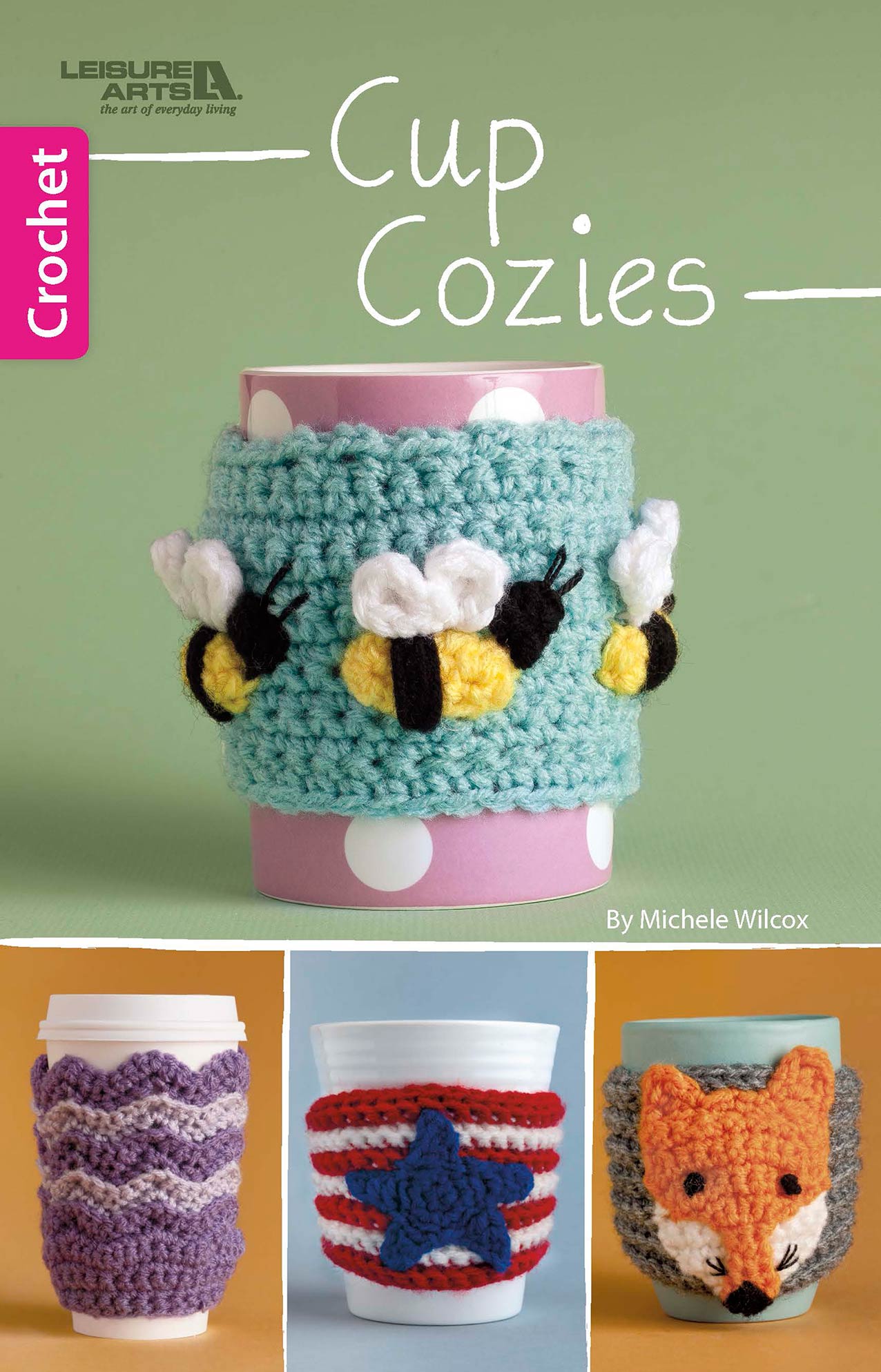 Leisure Arts Cup Cozies Crochet Book